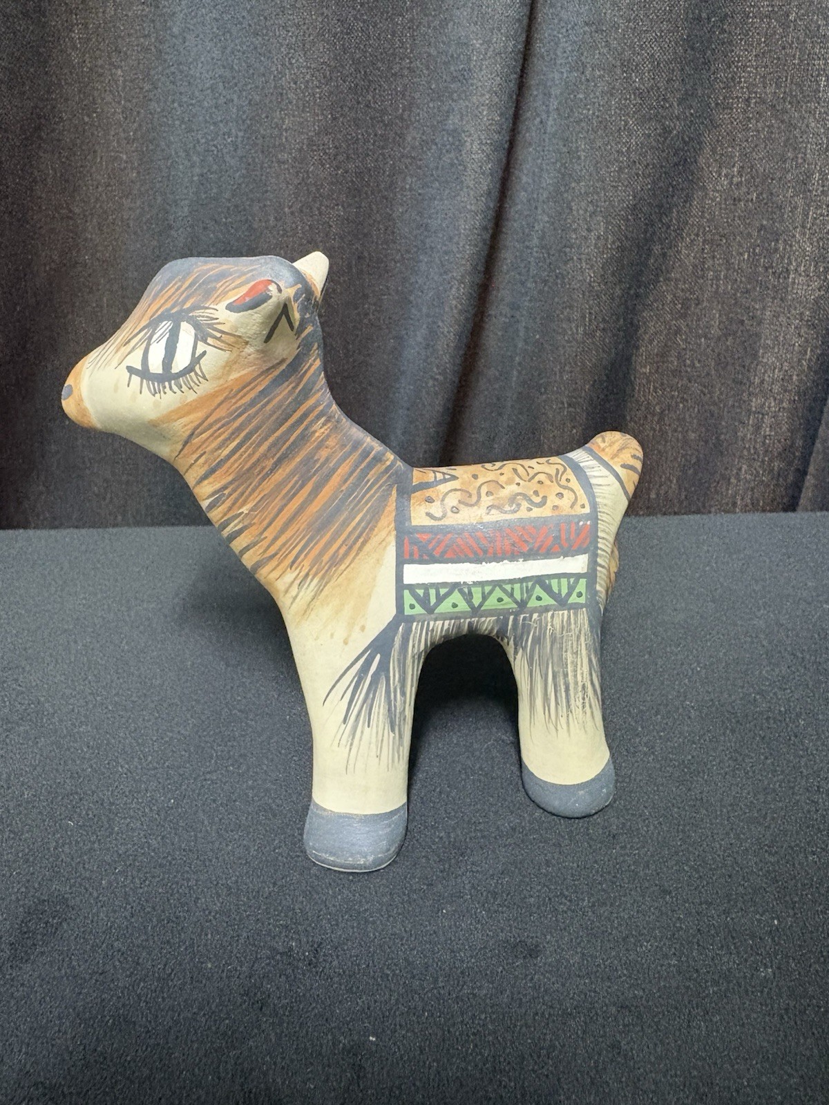 Santa Clara Pueblo Pottery Donkey by Artisan STEPHANIE NARANJO