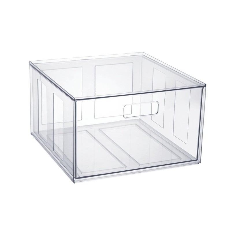 Extra Large Clear Storage Drawer Stackable Organizer Pull Out Closet Toys Shoes