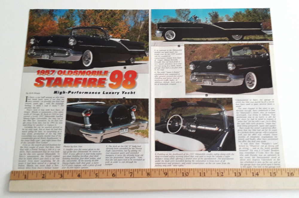 1957 OLDSMOBILE STARFIRE 98 ORIGINAL 2000 ARTICLE