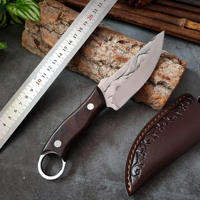 Hand-Forged Bone Sharpener Boning Knife