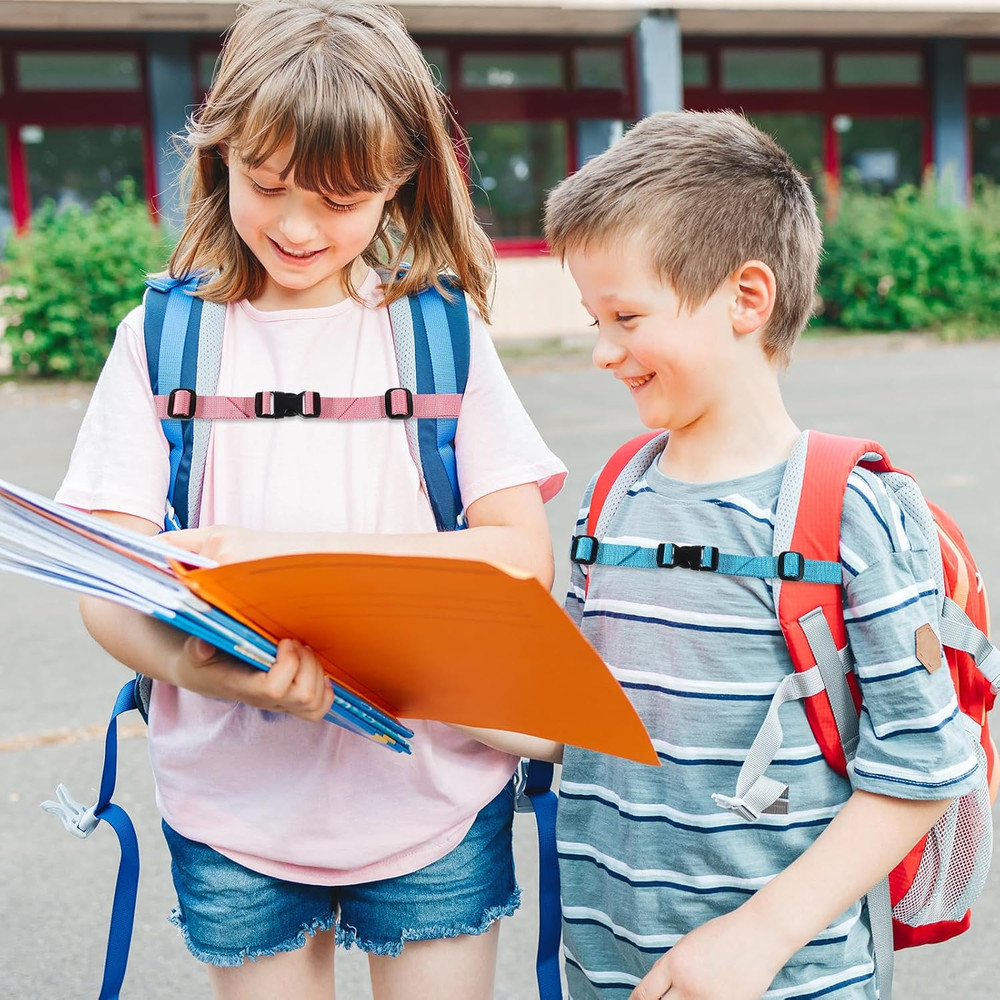 2 Pack Universal Backpack Chest Strap, Adjustable Replacement Backpack Sternum S