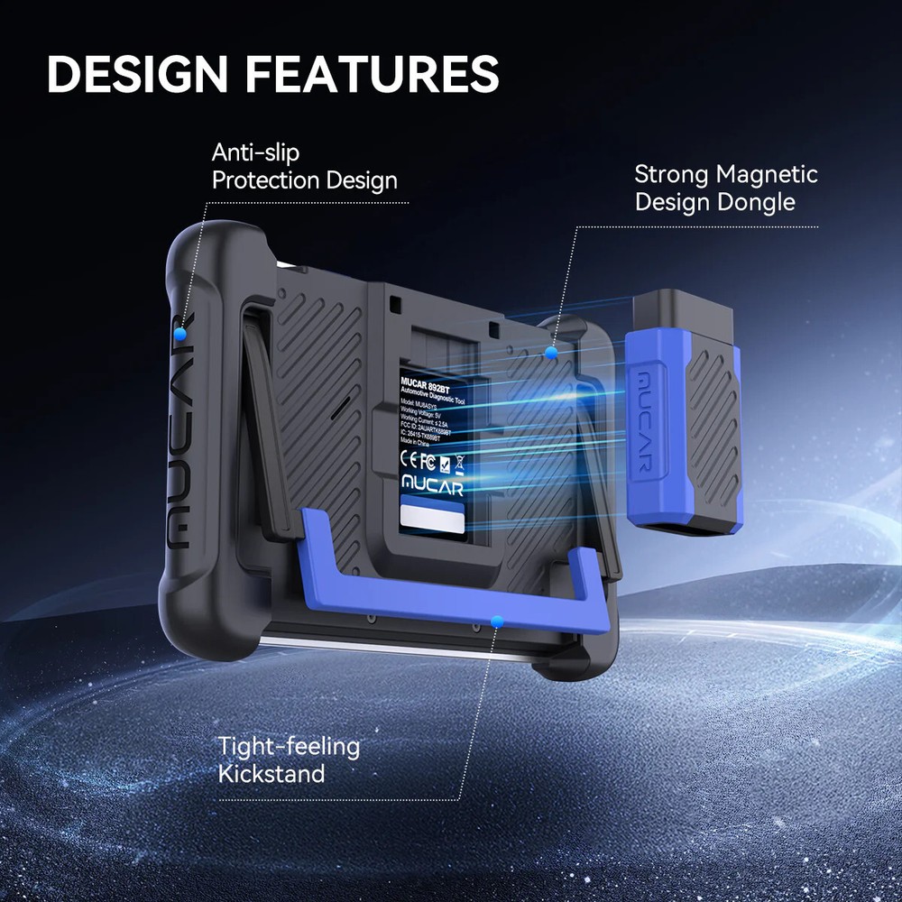 MUCAR 892BT TPMS Programming Scanner AI Diagnostic All System Scan Bidirectional