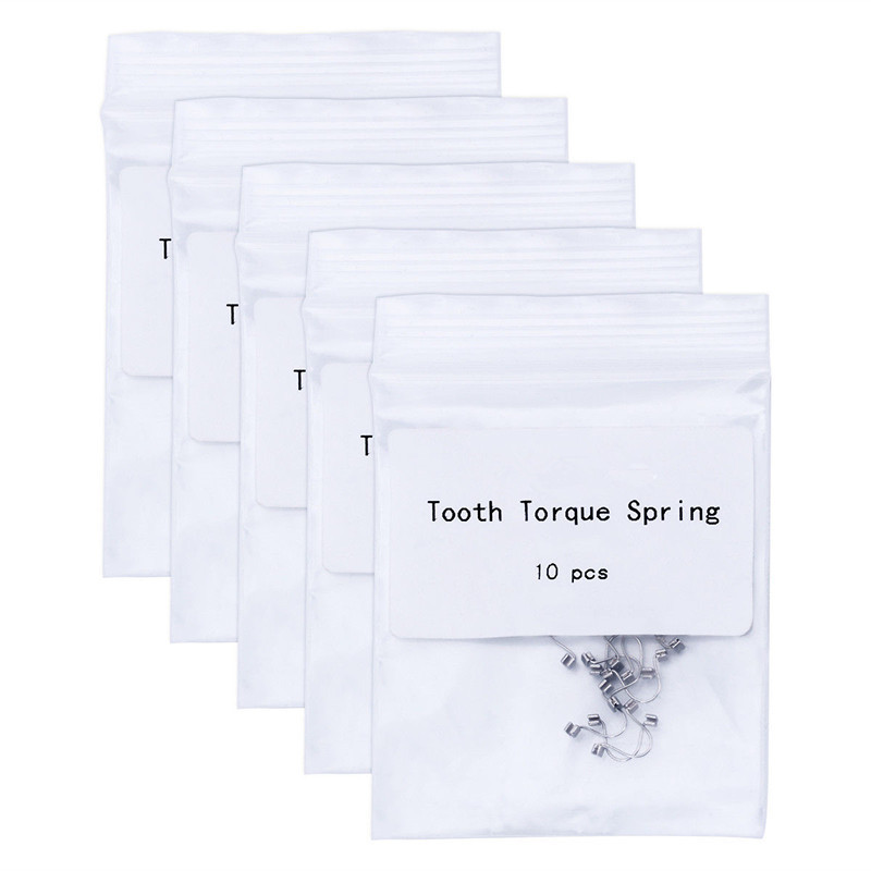 10 Packs Orthodontic Dental Single Anterior Teeth Torque Spring Rectangular