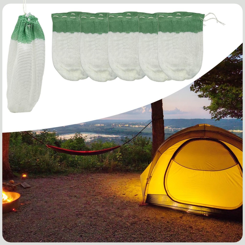 Tenalleys 10pcs Propane Lantern Mantles String Tie One Size, White
