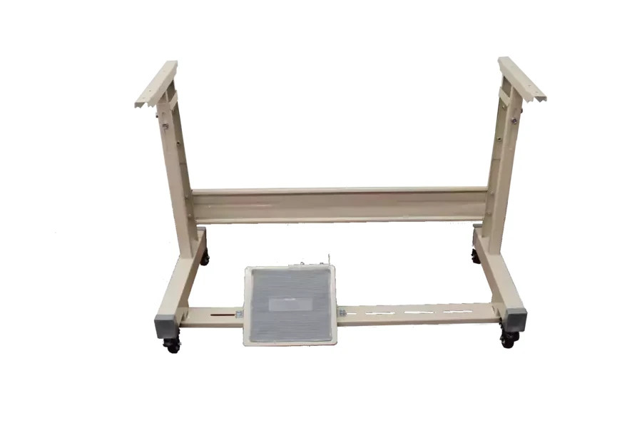 Adjustable T-Leg W/Locking Caster Wheels Table Frame Assembly For Sewing Machine