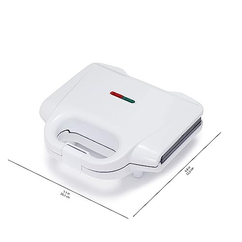 Amazon Basics Waffle Maker 2-Slices White with Non-stick 2-Slice,