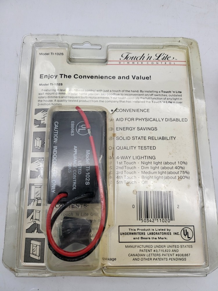 Probe Light Switch Touch N Lite Wall Mount Dimmer Control