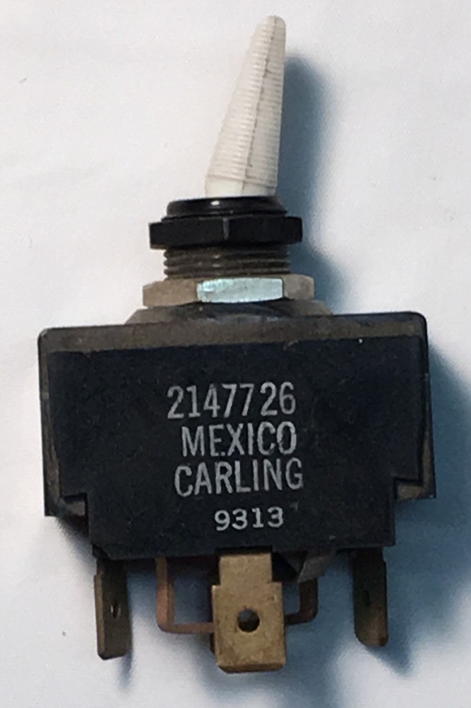 THOMAS BUS - 4 TERMINAL, 3 POSITION WHITE TOGGLE SWITCH WINDSHIELD WIPER