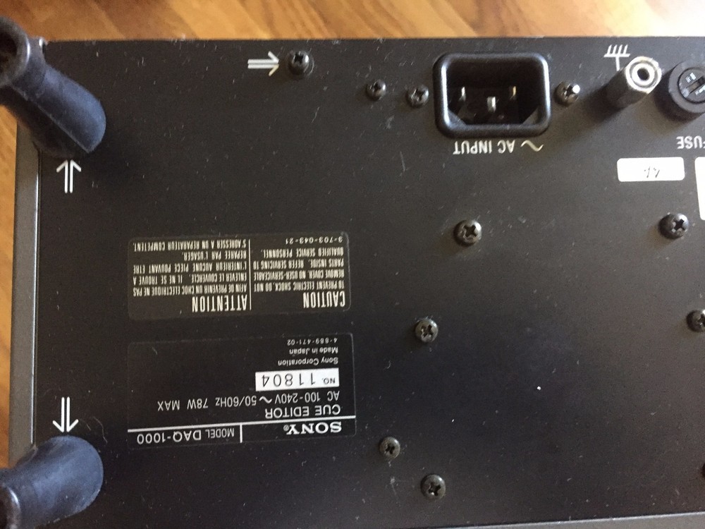 SONY DAQ-1000,SONY DIGITAL DAQ 1000 CUE EDITOR SYSTEM CONTROLLER,AM