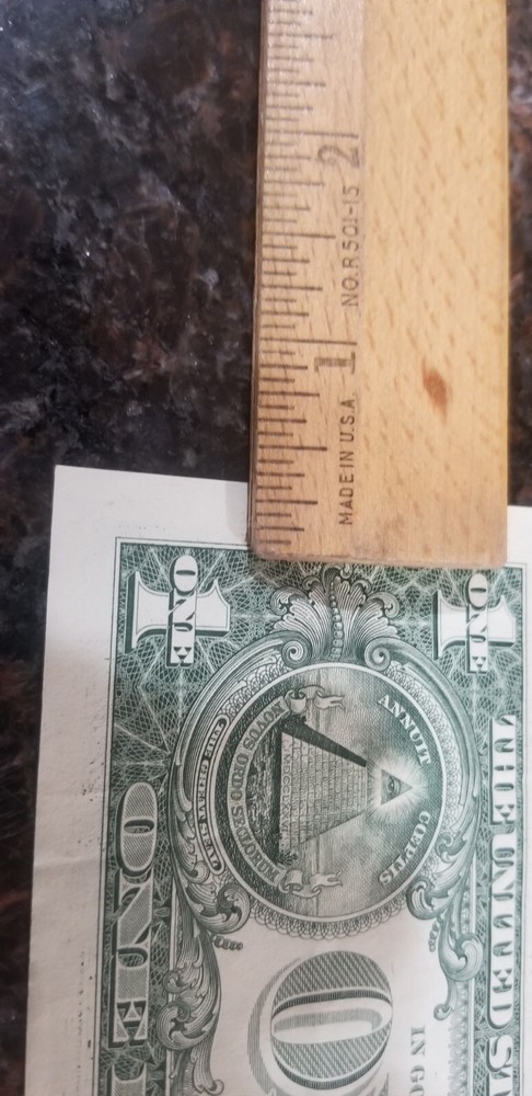 2017 A One Dollar / Error Site / Nice Number / Star