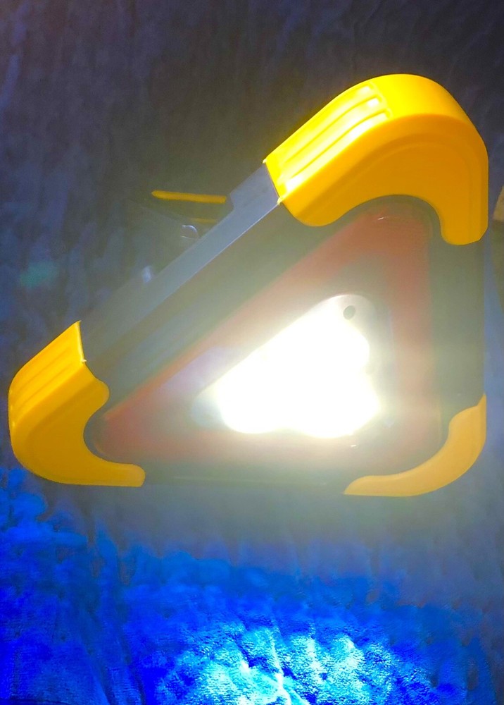 Hurry-bolt multi-function 11” Cob Work Light,5 Mode,solar or usb Charge, w Stand