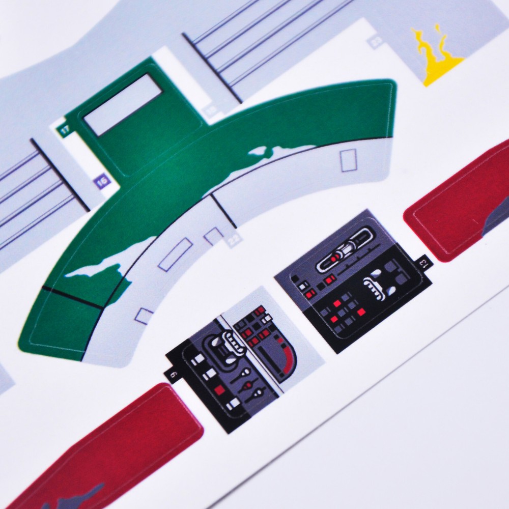 Replacement sticker for set 75060 Precut sticker