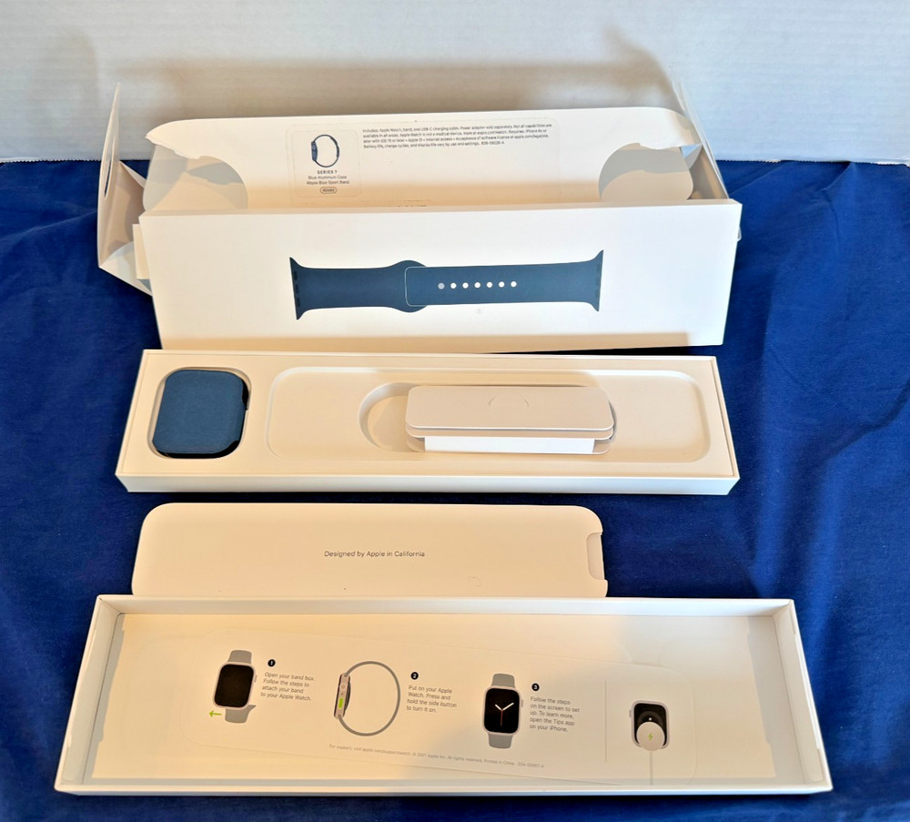 Apple Watch Series 7 EMPTY Box Only Original Packaging Inserts NO WATCH