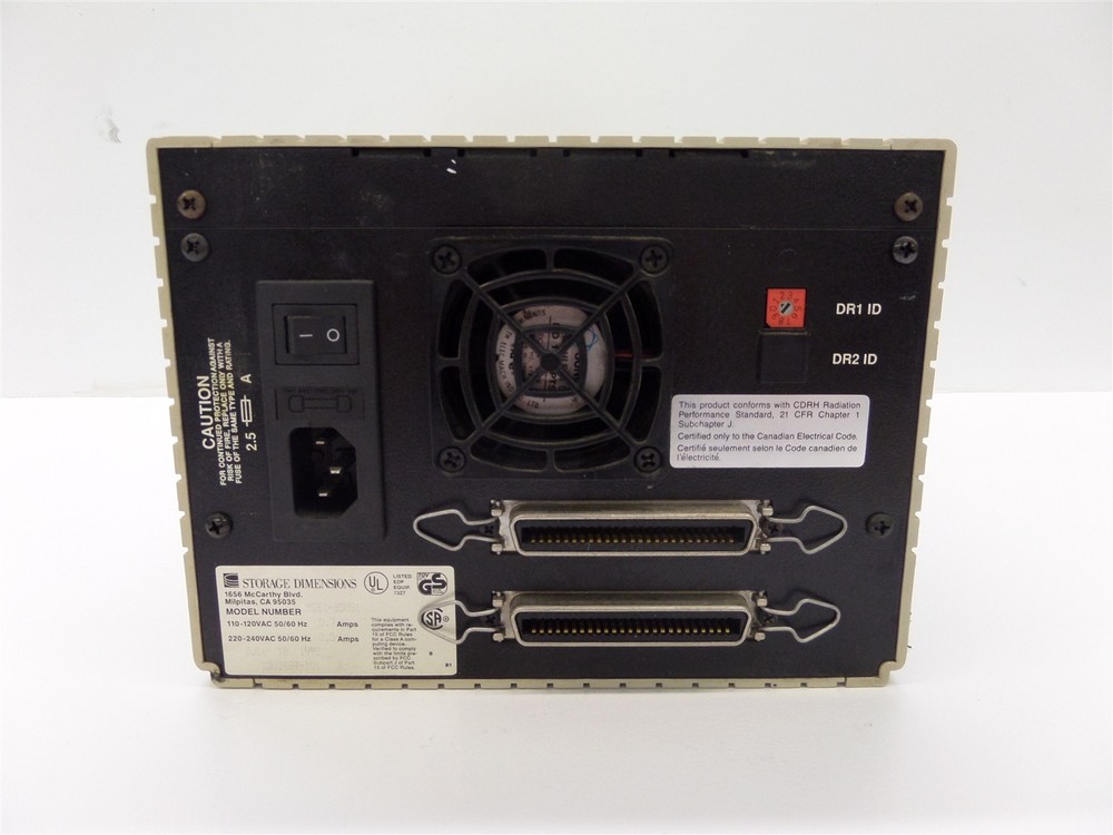MacinStor MCE1-65091 Erasable Optical Storage Dimensions