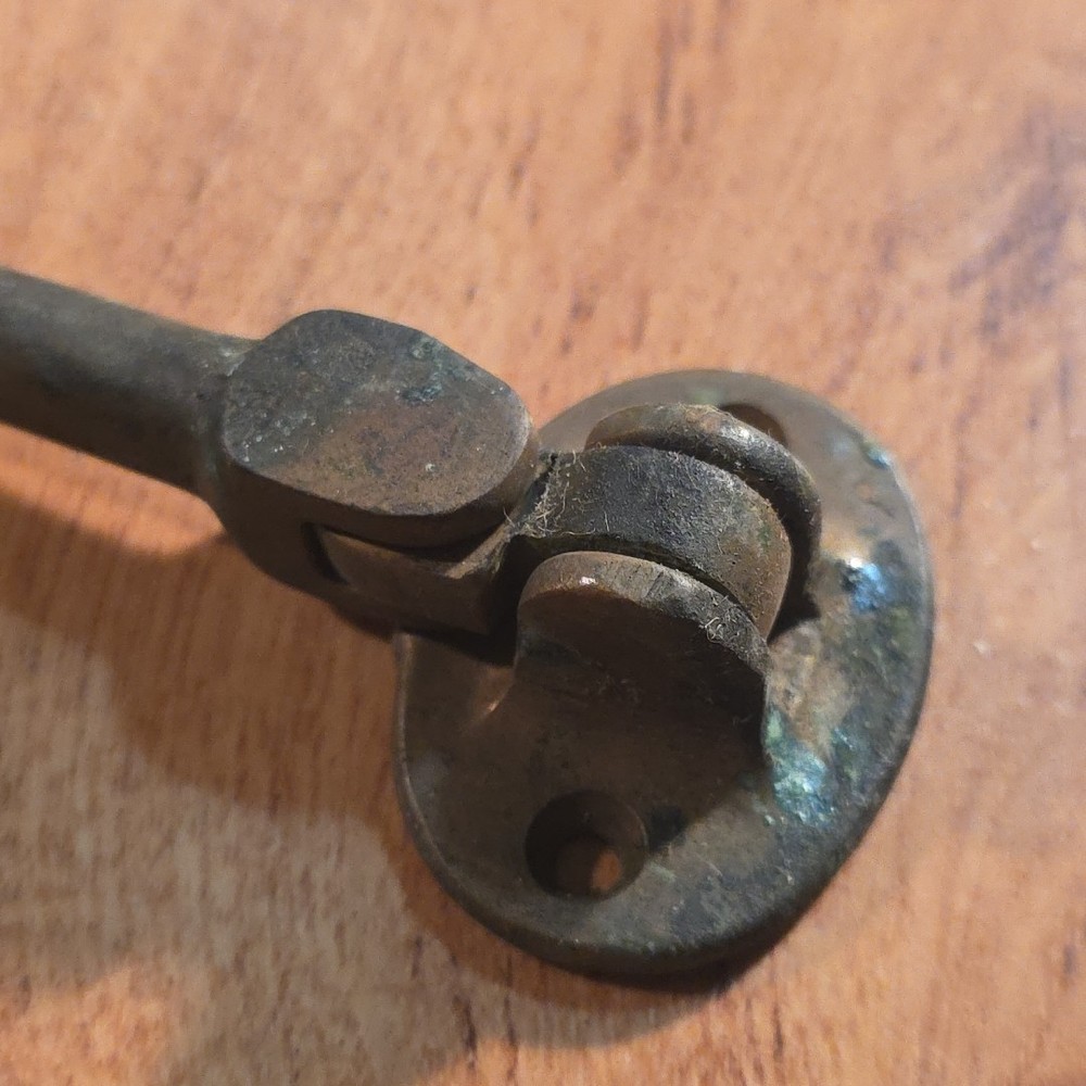 Vintage Brass Door Security Latch Hook Shutter Catch Hardware