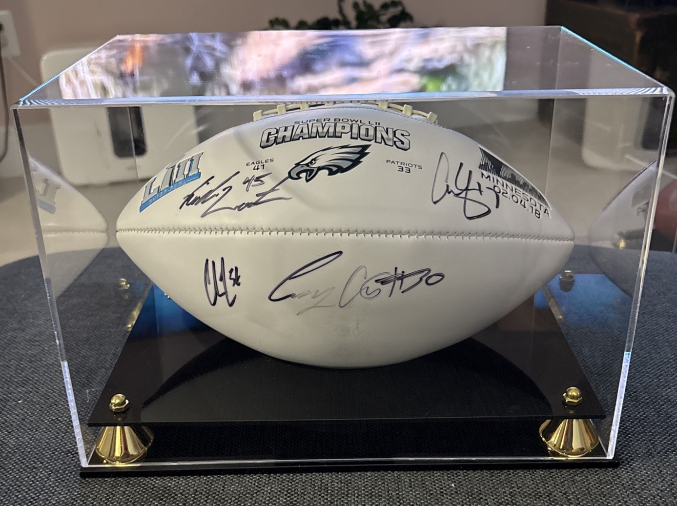 2018 Super Bowl LII Champions  Philadelphia Eagles Signed Football