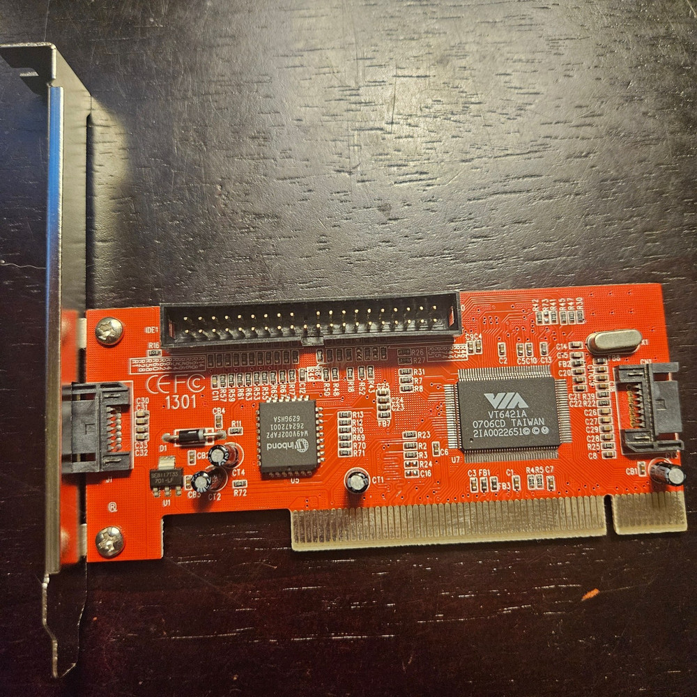 VIA VT6421A PCI RAID Controller Card