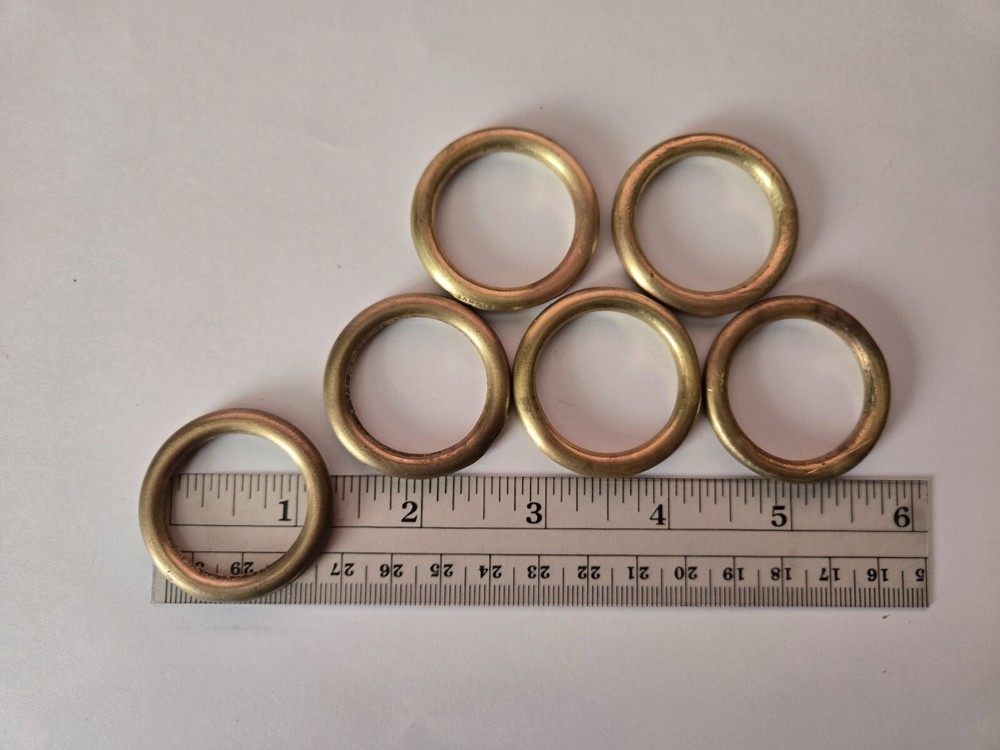 Horse Halter Brass Rings, Two Sizes