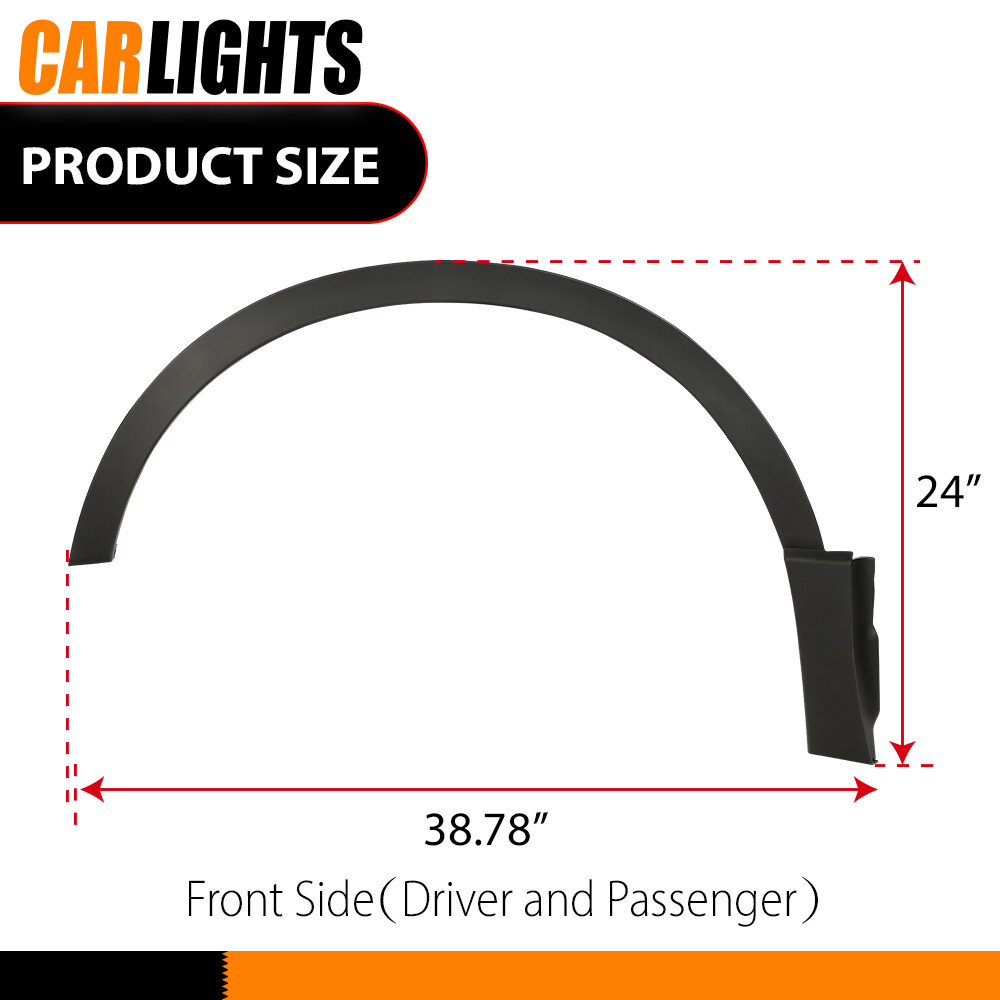 Front Fender Trim Wheel Arch Molding Fit For 2017-2022 Honda CR-V Left+Right