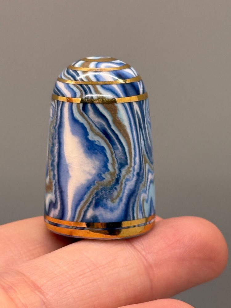 BOUCHET ORIGINAL AGATEWARE THIMBLES JERSEY BRITISH ISLES