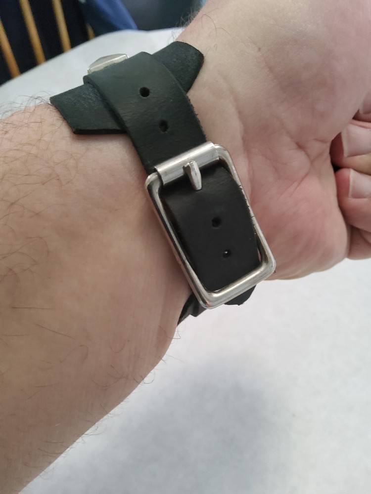 Celtic Inspired Handmade Leather Wristband