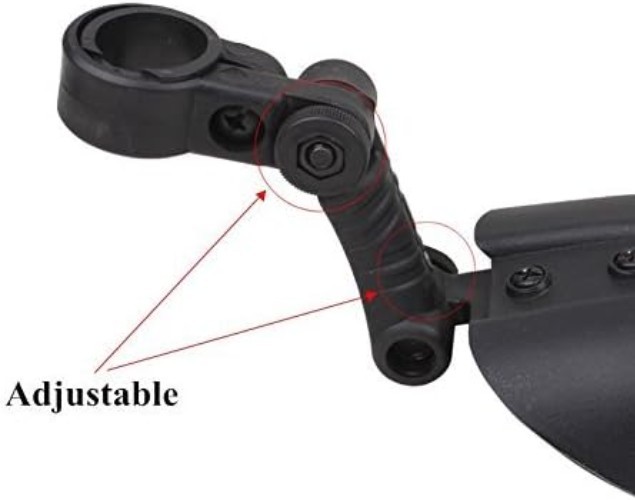 Front & Rear Adjustable Mudguards for Mountain and Road Bikes - Black, Durable