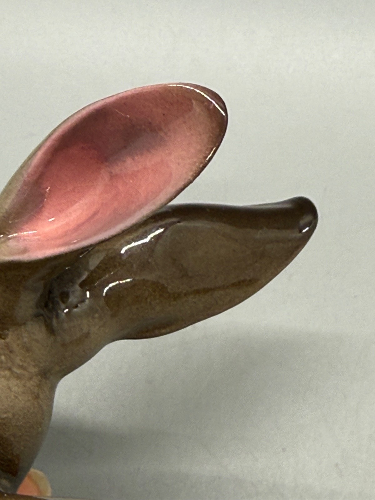 Vintage Hagen Renaker Glossy Brown Molly Rabbit