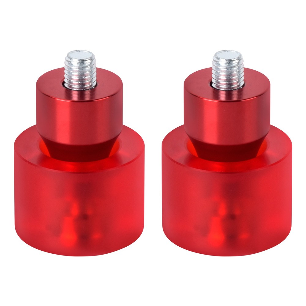 Red 2x Engine Protective Guards Crashs Bars 12mm End Balls Protector For Harley