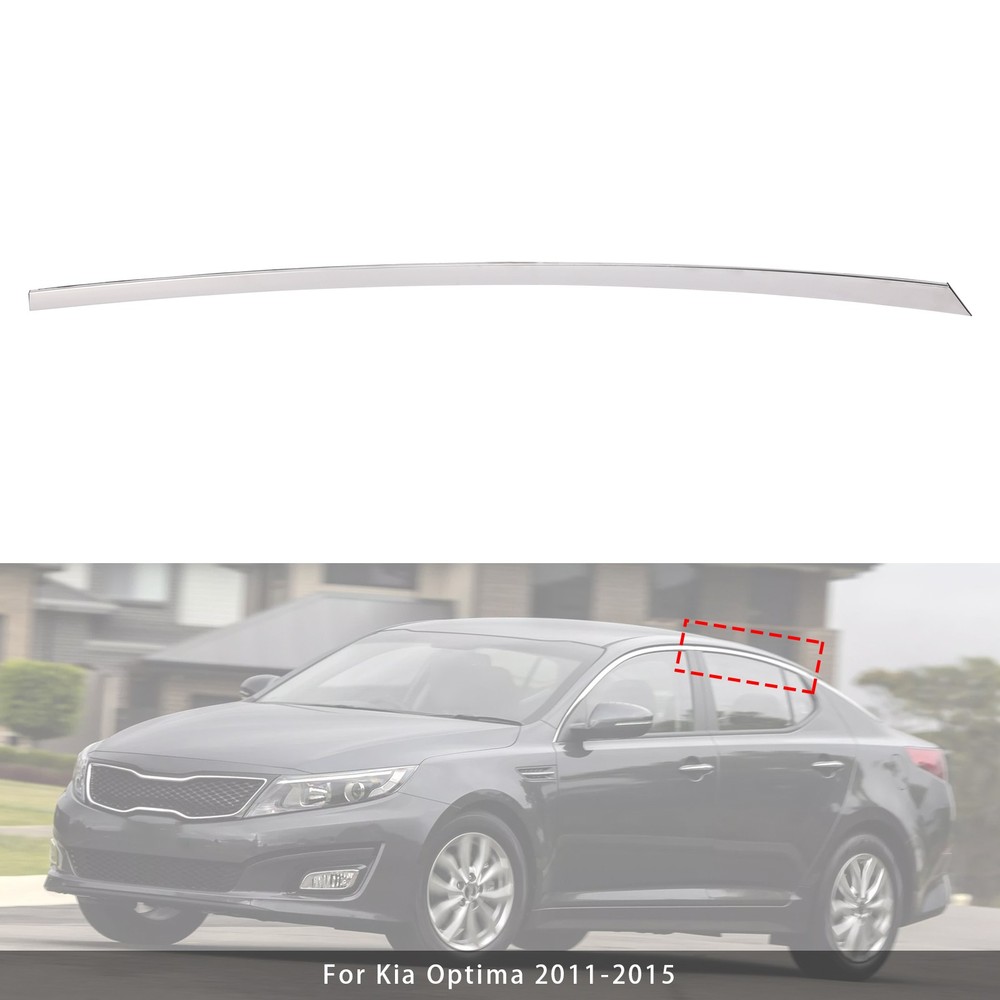 Left Side Upper Rear Door Panel Trim Molding Chrome For Kia Optima 2011-2015 12