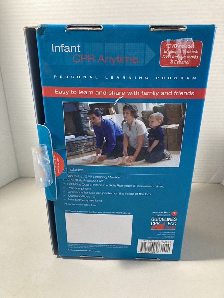 American Heart Association Infant CPR Anytime Personal Learning Program DVD