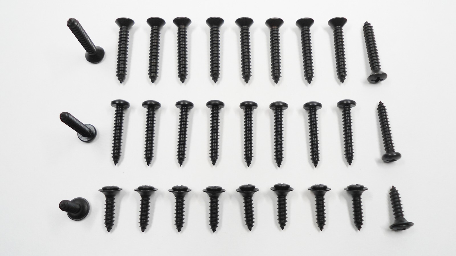20 BLACK DASH INSTRUMENT BEZEL & 40 INTERIOR SCREWS! FOR 1973-1987 GM GMC PICKUP