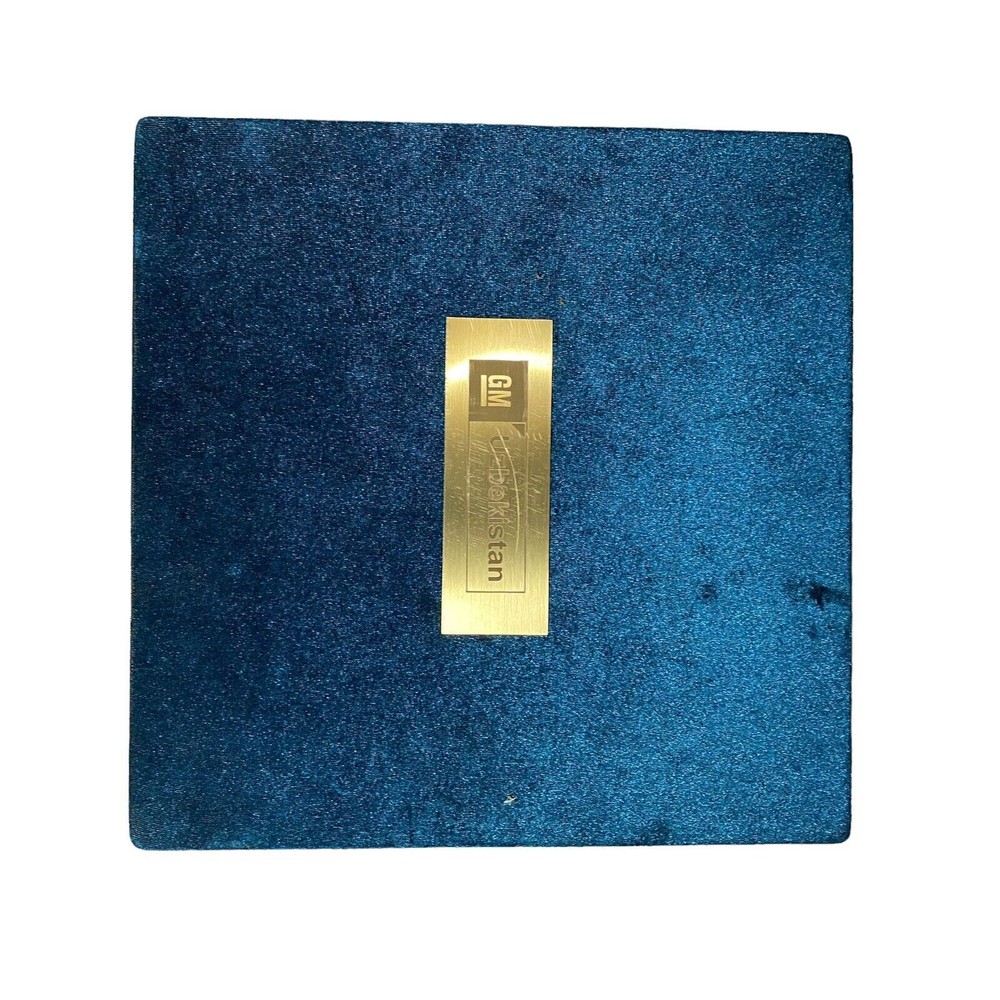 General Motors GM Uzbekistan solid brass tea set