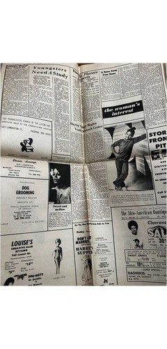 1972 Trenton NJ Weekly Newspaper Photograph: Becton at Fort Dix & Black History