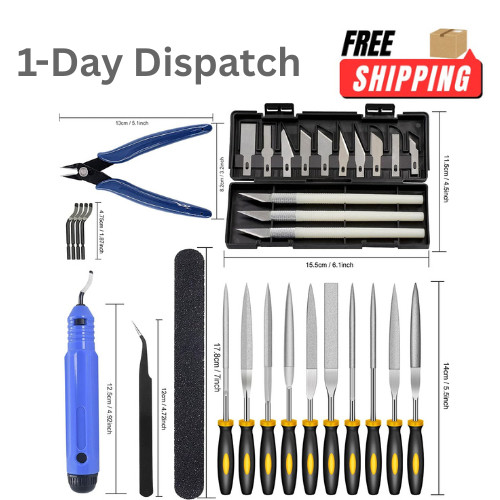 32PCS 3D Printer Tool Kit Deburring Cleaning Finishing Accessories Set
