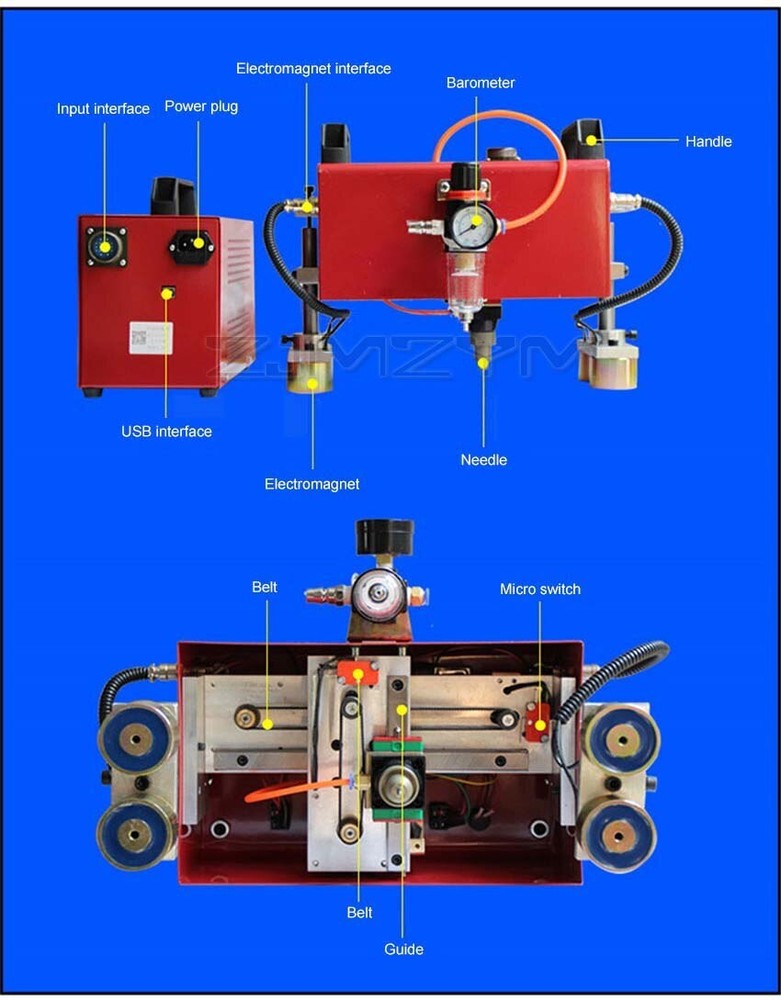 KT-QD05 Pneumatic Marking Machine Car Frame Chassis Number Marking Machine