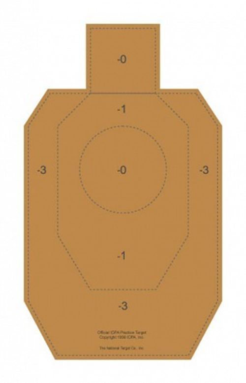 IDPA (CB) (Torso) (Cardboard) (100 Target Pack)