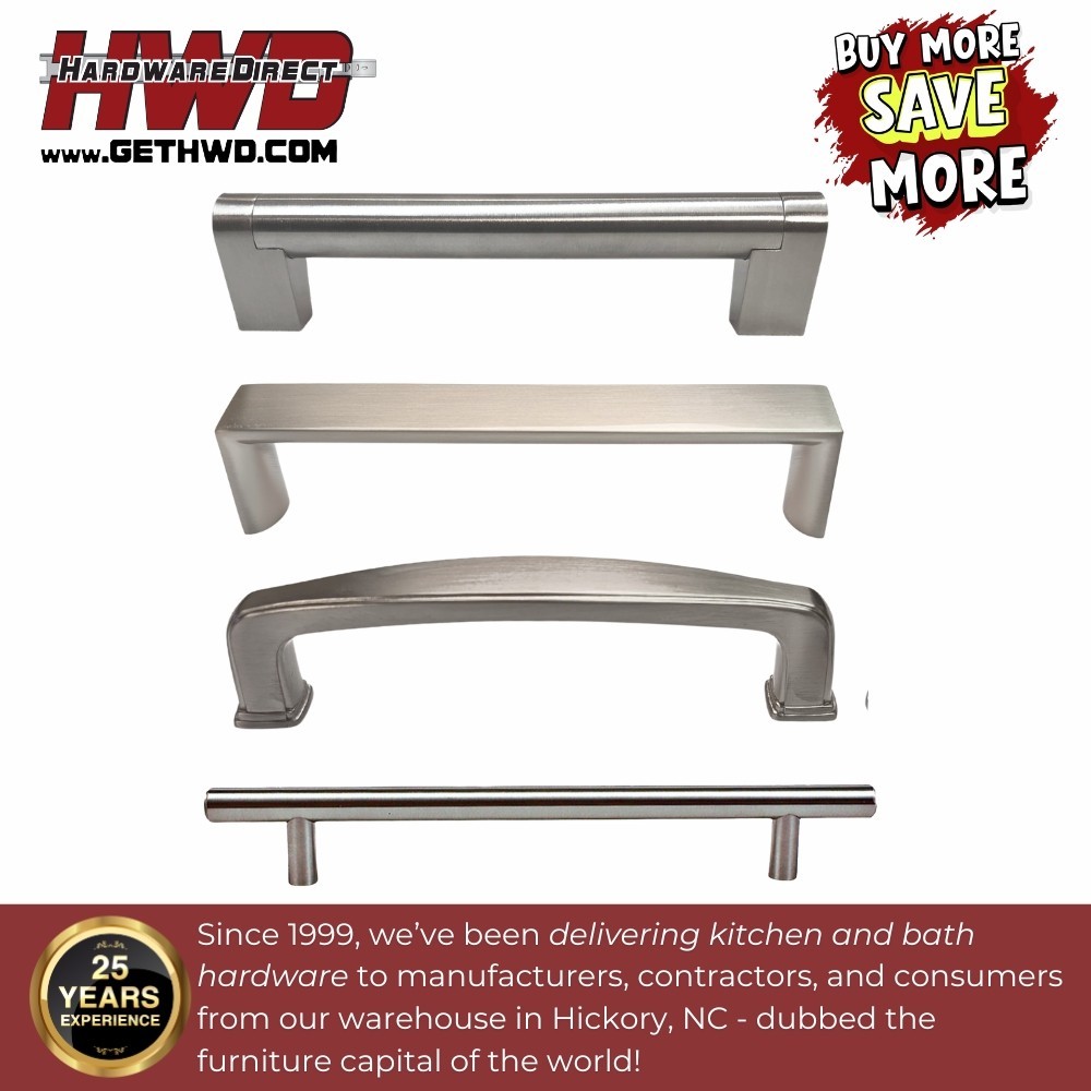 Cabinet Handles Modern Brushed Nickel Kitchen Bath Furniture Classic Traditional