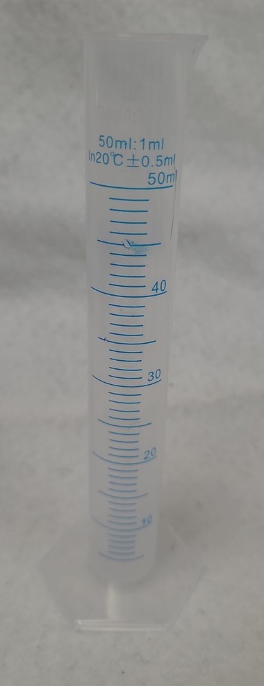 5 plastic Graduated Measuring Cylinder set & 3 cleaning brushes See description
