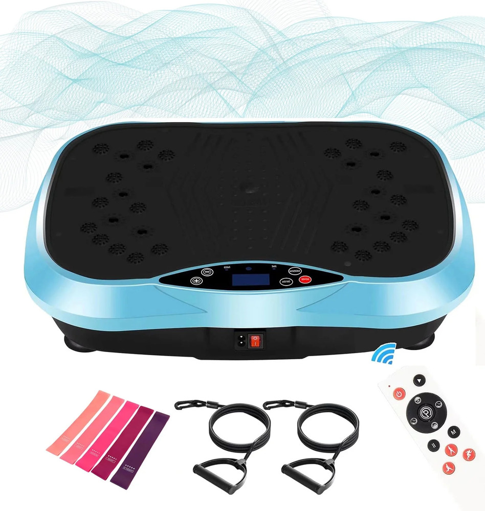 Vibration Plate Exercise Machine with Exercise Bands and Remote Control for Ab &