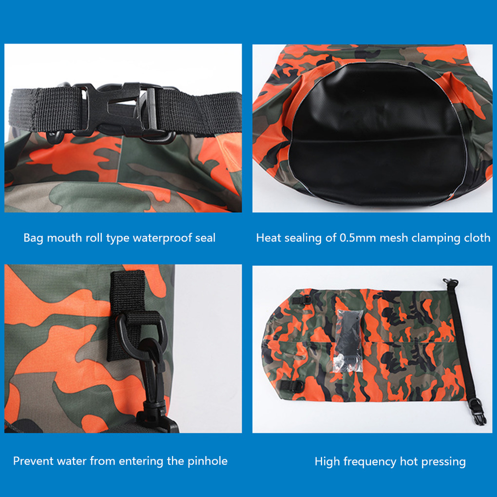 Outdoor Waterproof Bag Camouflage Polyester Double Shoulder Portable Backpack