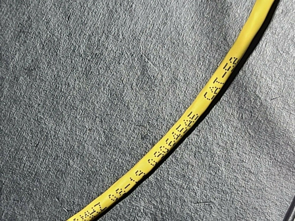 General Cable GenSPEED 5000 24/4P Cat5E UTP Plenum Network Cable Yellow /100ft