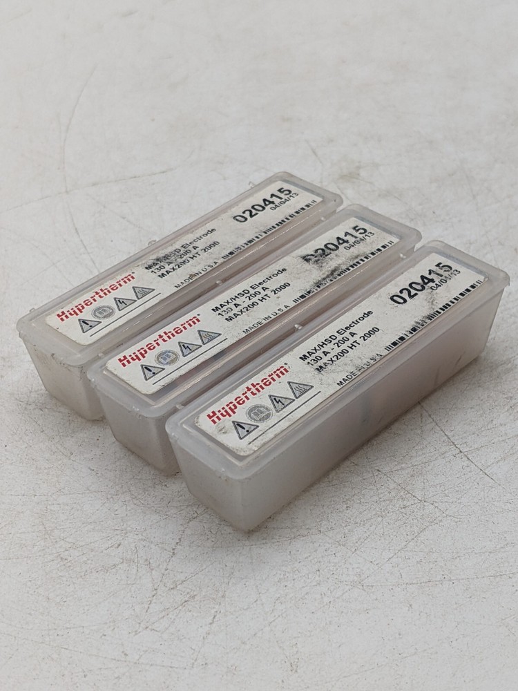 3 Piece Set 020415 MAX/HSD Electrode 130A - 200A Max 200 HT 2000