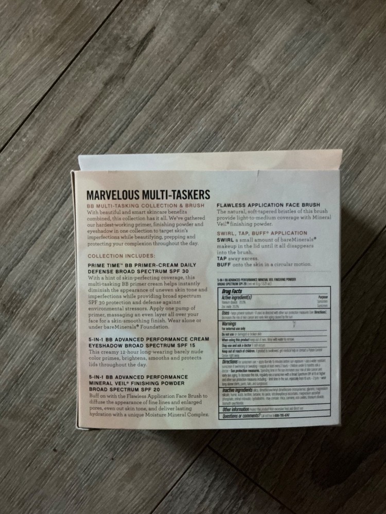 NIB bareMinerals Marvelous Multi Taskers Collection Makeup & Brush