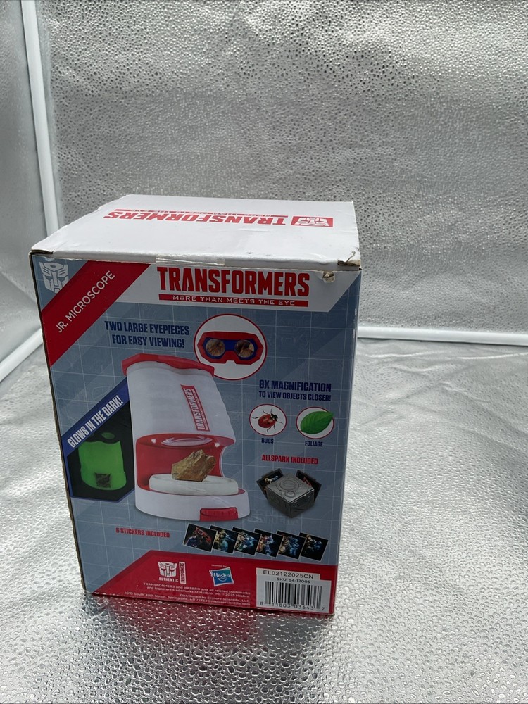 Transformers Jr. Lighted Microscope 8X Magnification New~Sealed