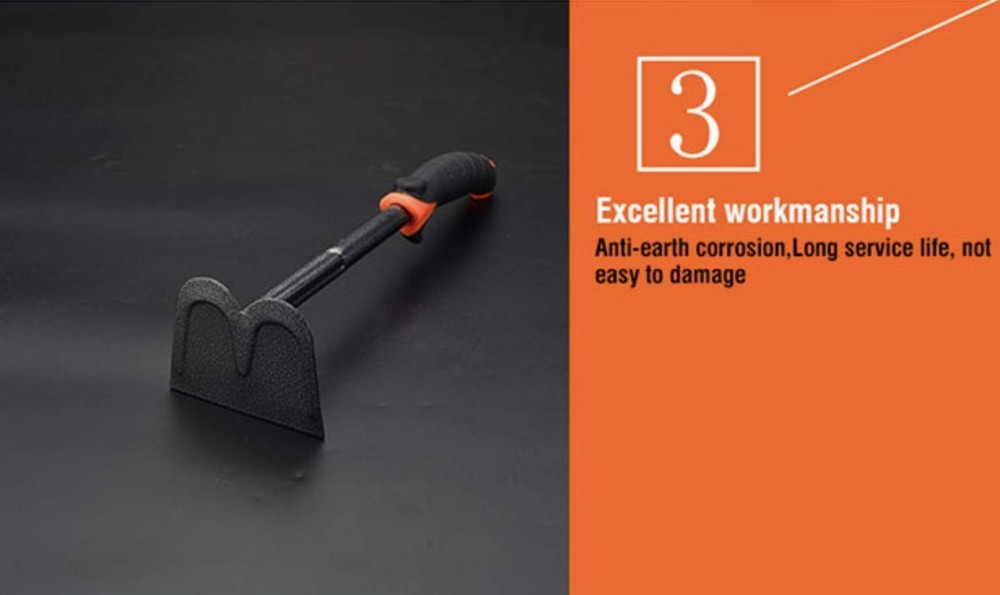 Edward Tools Carbon Steel Hand Hoe black