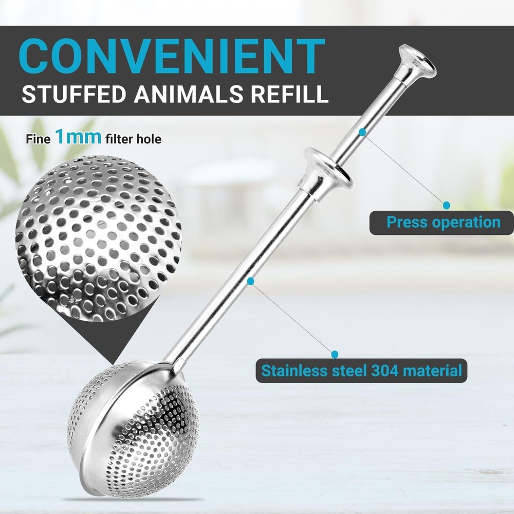 Stainless Steel 2-pack Tea Infuser Flour Duster for Bread Baking Set - Full-...