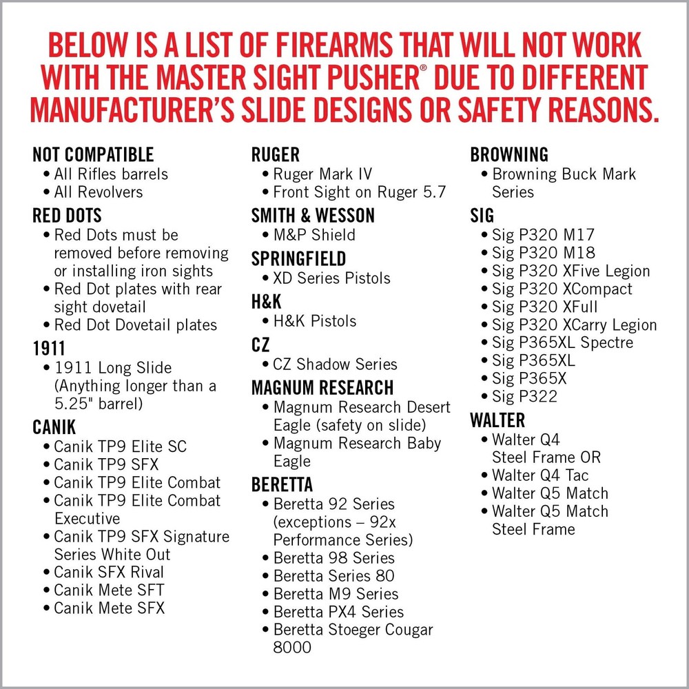 Real Avid Master Sight Heavy Duty Pusher Tool, AVMSP Sight Tool