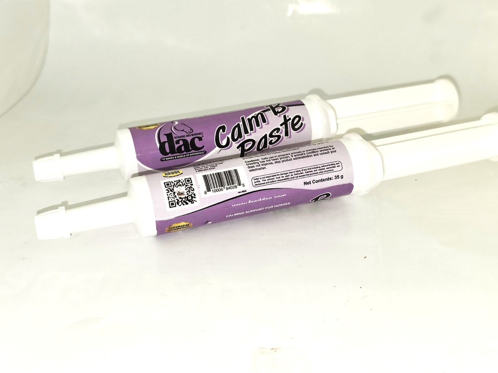 Dac FORMULA CALM B PASTE 35 gm Calming support for horses  2pk