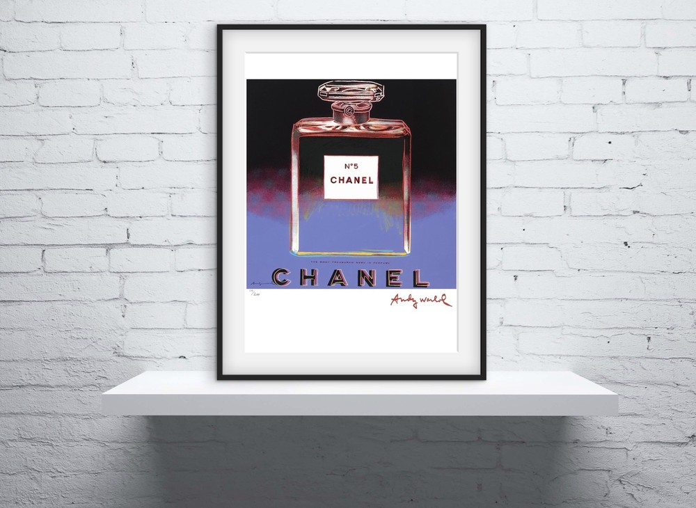 Andy Warhol Signed - Chanel - Pop Art Print - Certificate.