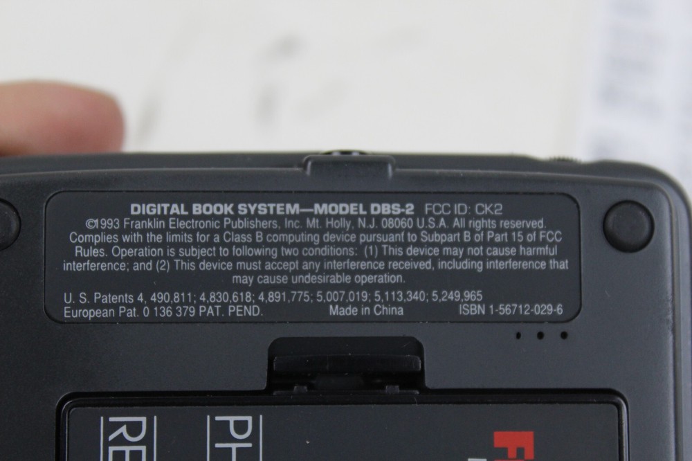 Franklin Digital Book System Model DBS-2 w/ physicians desk reference
